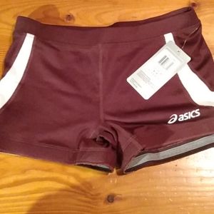 Asics Purple And White Trial Shorts Small